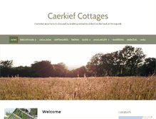 Tablet Screenshot of caerkiefcottages.com